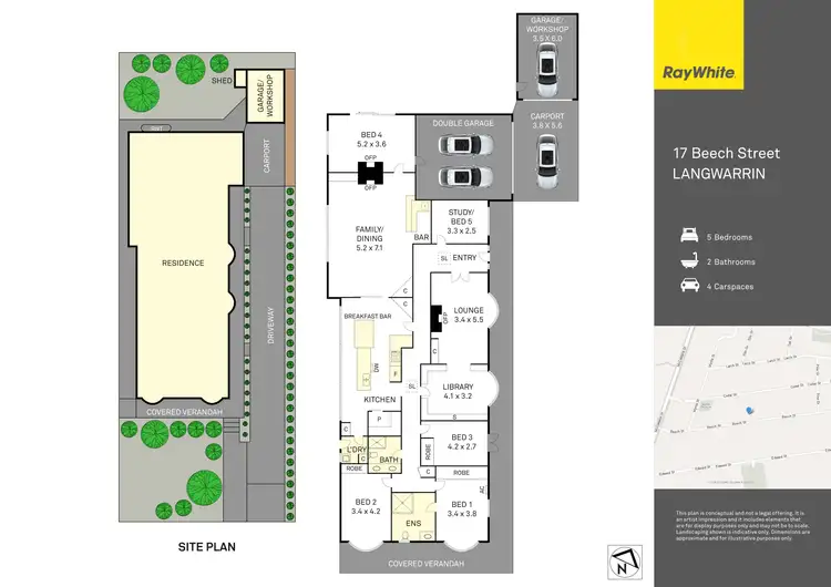 Floorplan of Homely house listing, 17 Beech Street, Langwarrin VIC 3910