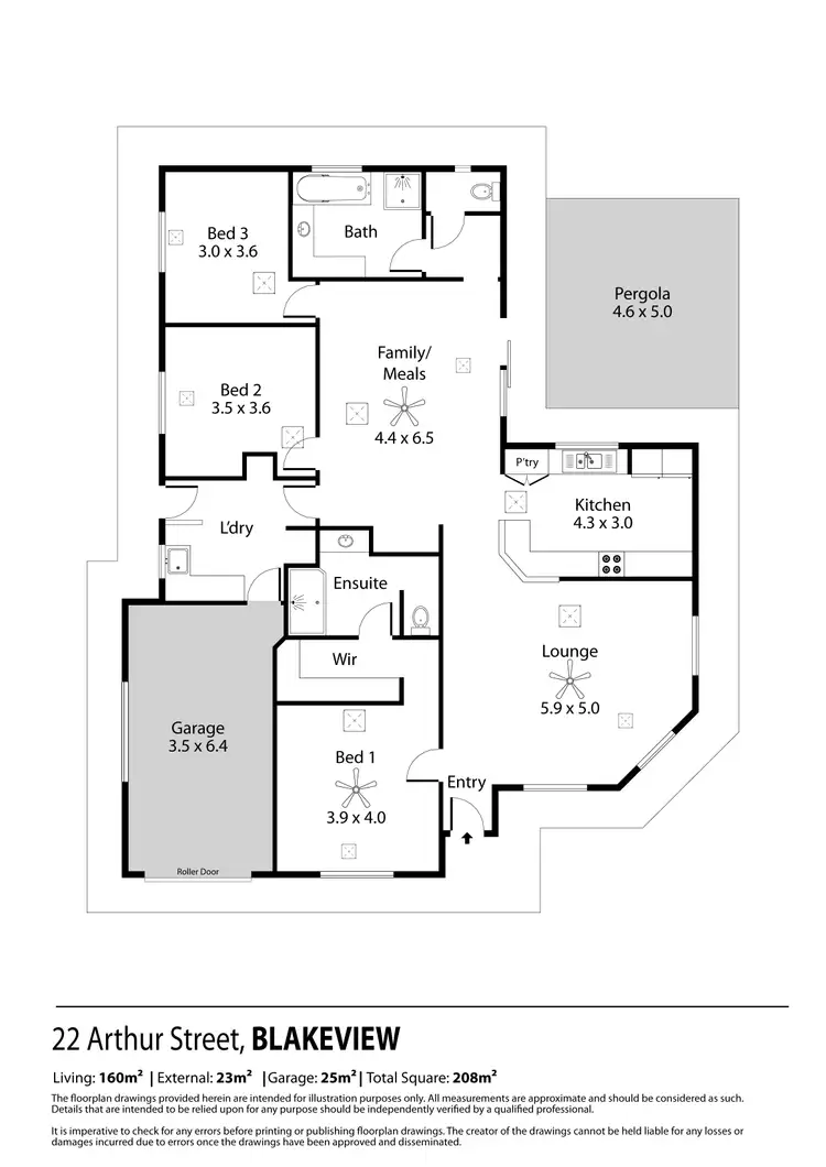 Floorplan of Homely house listing, 22 Arthur Street, Blakeview SA 5114