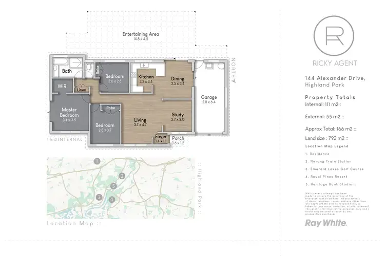 Floorplan of Homely house listing, 144 Alexander Drive, Highland Park QLD 4211