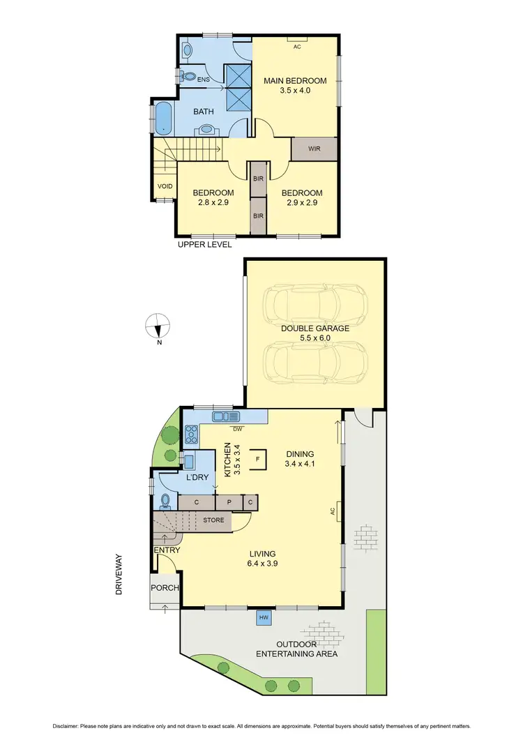 Floorplan of Homely townhouse listing, 2/403 Gaffney Street, Pascoe Vale VIC 3044