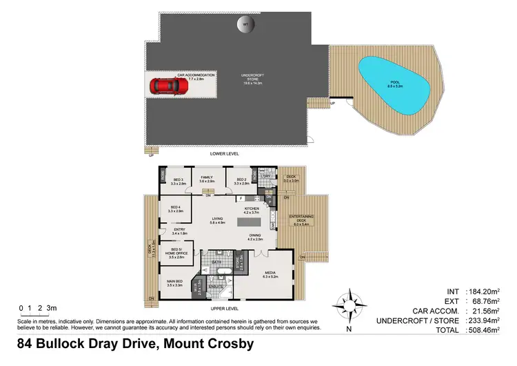Floorplan of Homely rural property listing, 84 Bullock Dray Drive, Mount Crosby QLD 4306