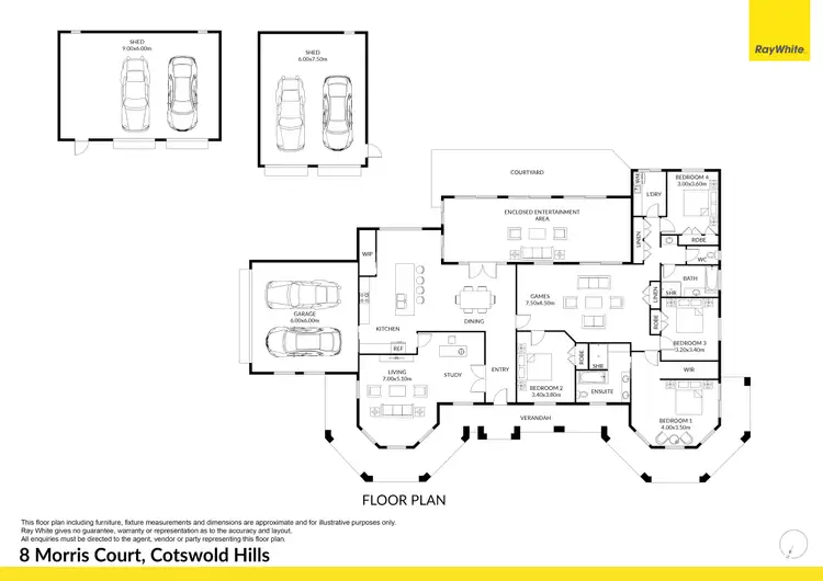 Floorplan of Homely house listing, 8 Morris Court, Cotswold Hills QLD 4350