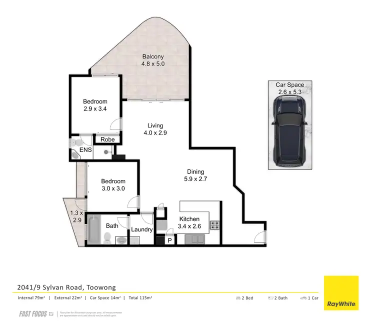 Floorplan of Homely apartment listing, 35/9 Sylvan Road, Toowong QLD 4066