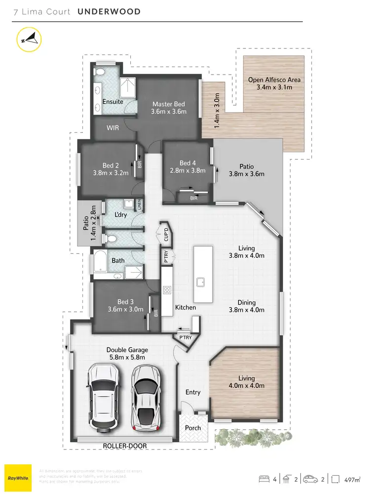 Floorplan of Homely house listing, 7 Lima Court, Underwood QLD 4119