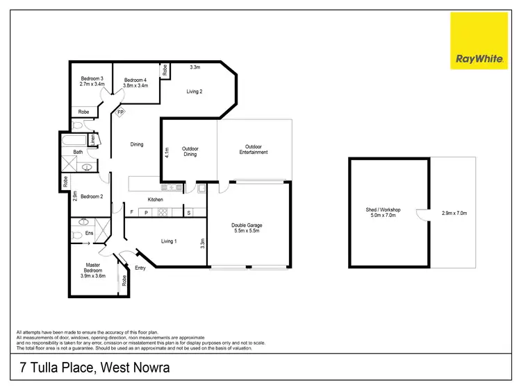 Floorplan of Homely house listing, 7 Tulla Place, West Nowra NSW 2541