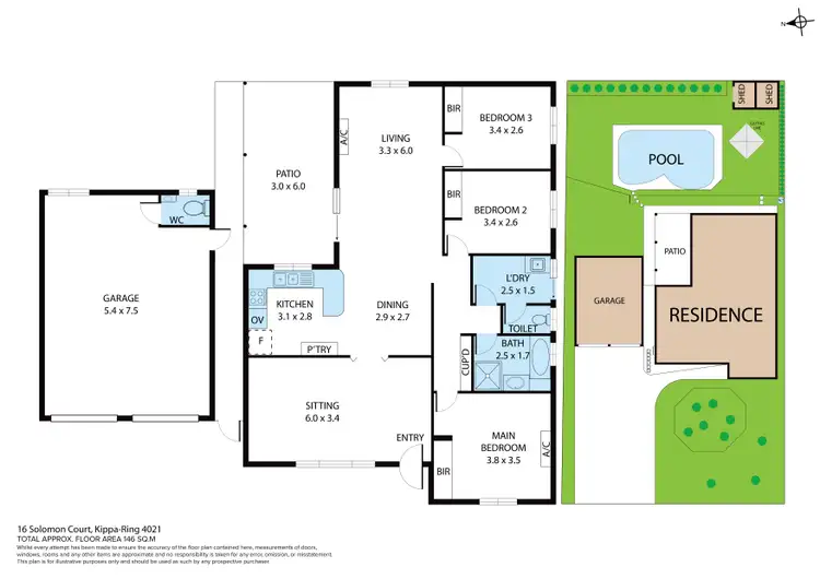 Floorplan of Homely house listing, 16 Solomon Court, Kippa-Ring QLD 4021