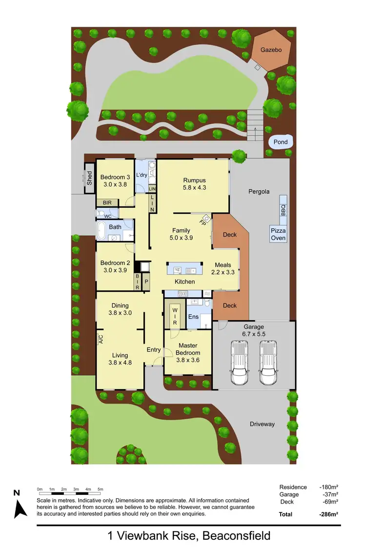 Floorplan of Homely house listing, 1 Viewbank Rise, Beaconsfield VIC 3807