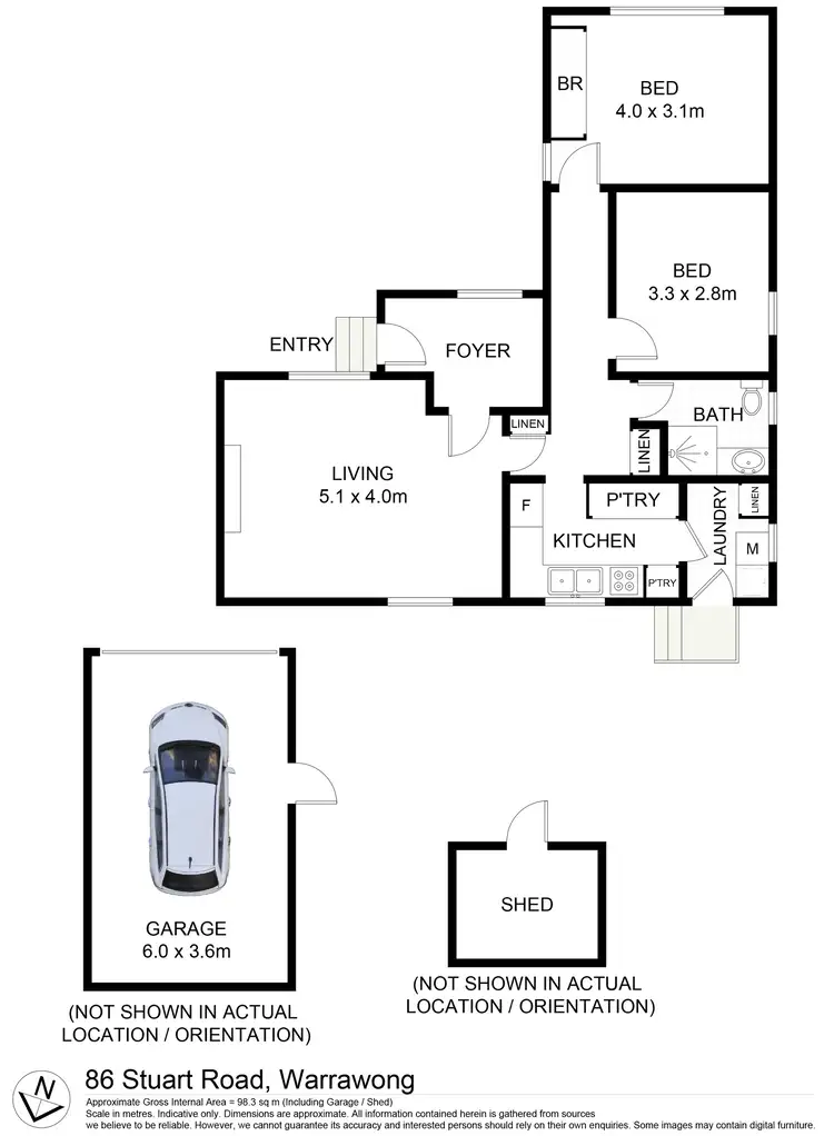 Floorplan of Homely house listing, 86 Stuart Road, Warrawong NSW 2502