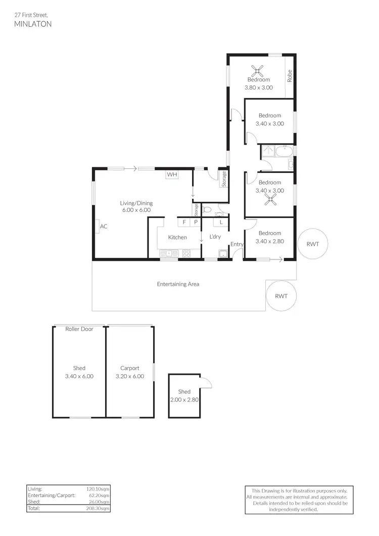 Floorplan of Homely house listing, 27 First Street, Minlaton SA 5575