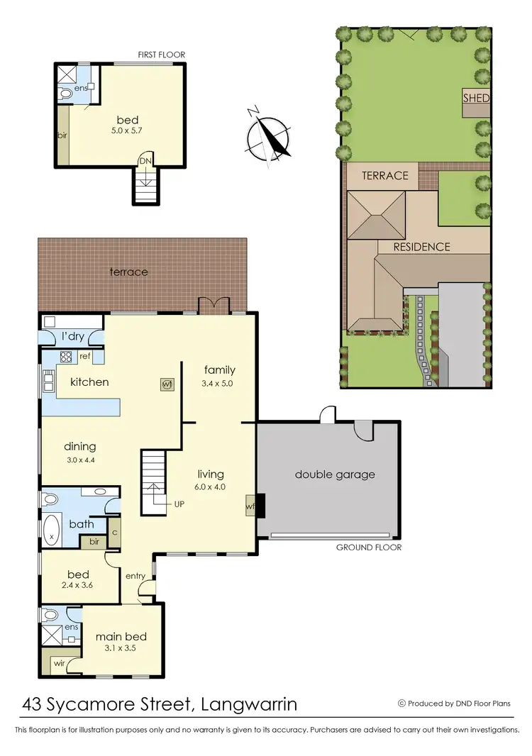 Floorplan of Homely house listing, 43 Sycamore Street, Langwarrin VIC 3910
