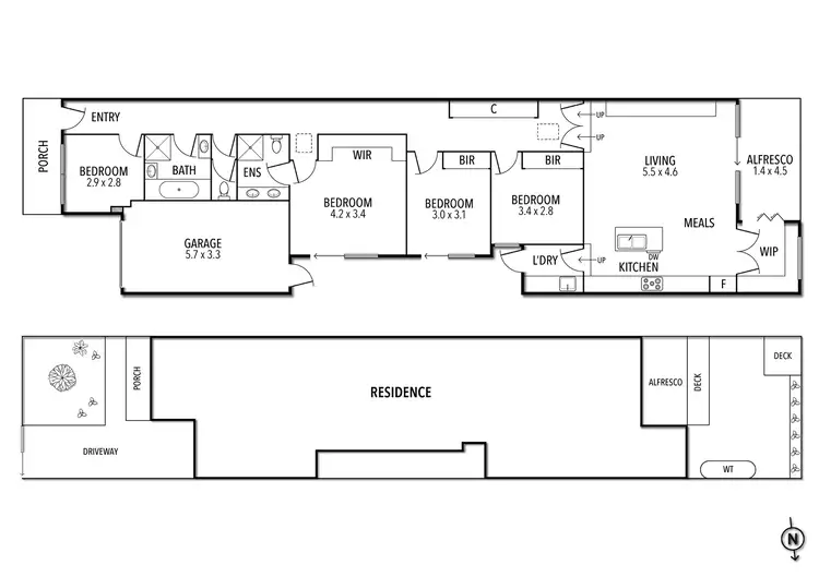 Floorplan of Homely townhouse listing, 47A Angus Avenue, Altona North VIC 3025