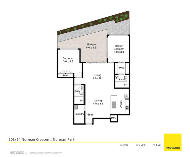 Floorplan of Homely apartment listing, 103/24 Norman Crescent, Norman Park QLD 4170