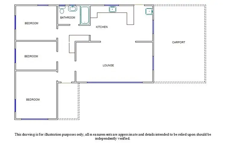 Floorplan of Homely house listing, 62 Milne Street, Bordertown SA 5268