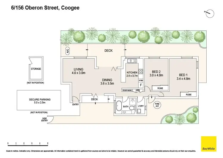 Floorplan of Homely apartment listing, 6/156 Oberon Street, Coogee NSW 2034