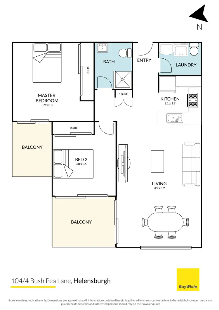 Floorplan of Homely unit listing, 104/4 Bush Pea Lane, Helensburgh NSW 2508