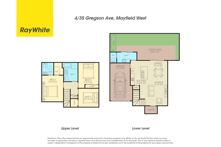 Floorplan of Homely townhouse listing, 4/35 Gregson Avenue, Mayfield West NSW 2304