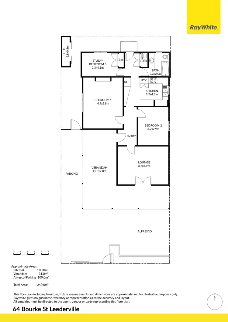 Floorplan of Homely house listing, 64 Bourke Street, Leederville WA 6007
