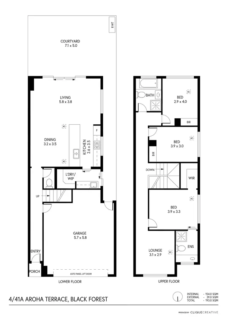 Floorplan of Homely house listing, 4/41A Aroha Terrace, Black Forest SA 5035