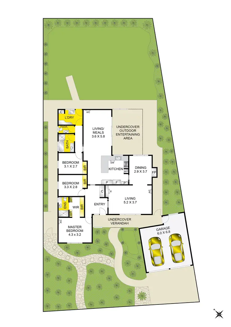 Floorplan of Homely house listing, 11 Crestmoor Drive, Highton VIC 3216