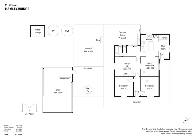 Floorplan of Homely house listing, 15 Hill Street, Hamley Bridge SA 5401