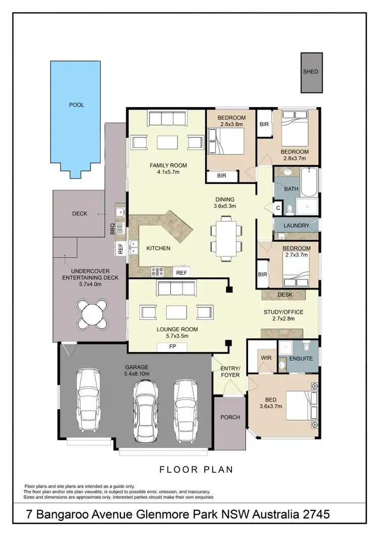 Floorplan of Homely house listing, 7 Bangaroo Avenue, Glenmore Park NSW 2745