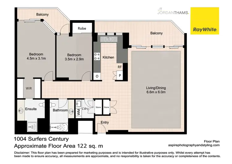 Floorplan of Homely apartment listing, 1004/5 Enderley Avenue, Surfers Paradise QLD 4217