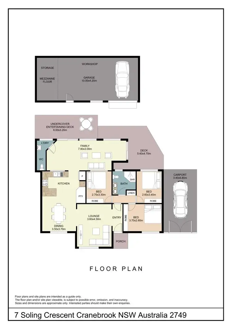 Floorplan of Homely house listing, 7 Soling Crescent, Cranebrook NSW 2749