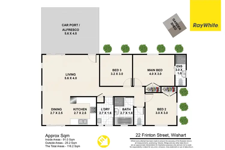 Floorplan of Homely house listing, 22 Frinton Street, Wishart QLD 4122