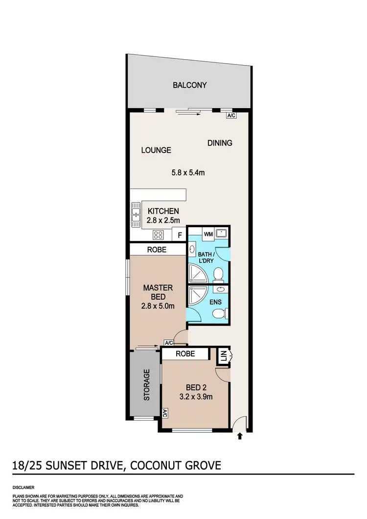 Floorplan of Homely unit listing, 18/25 Sunset Drive, Coconut Grove NT 810