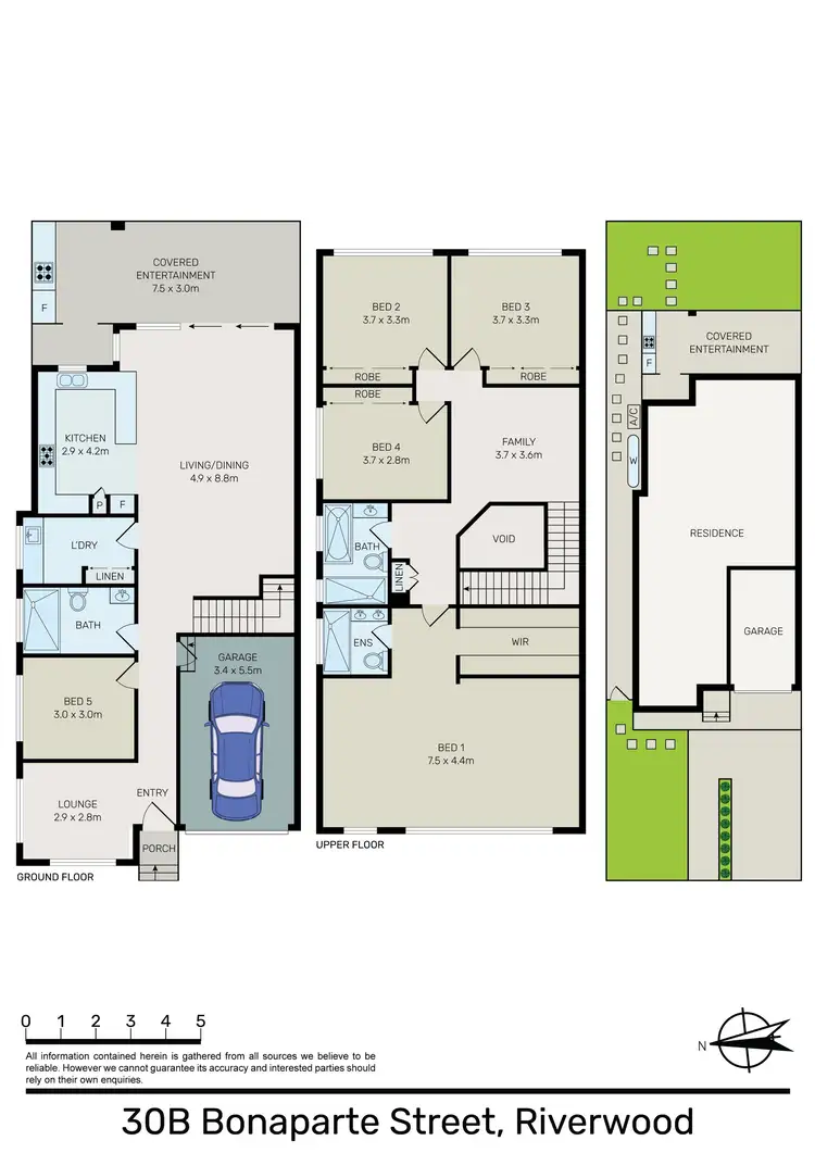 Floorplan of Homely semi-detached listing, 30B Bonaparte Street, Riverwood NSW 2210