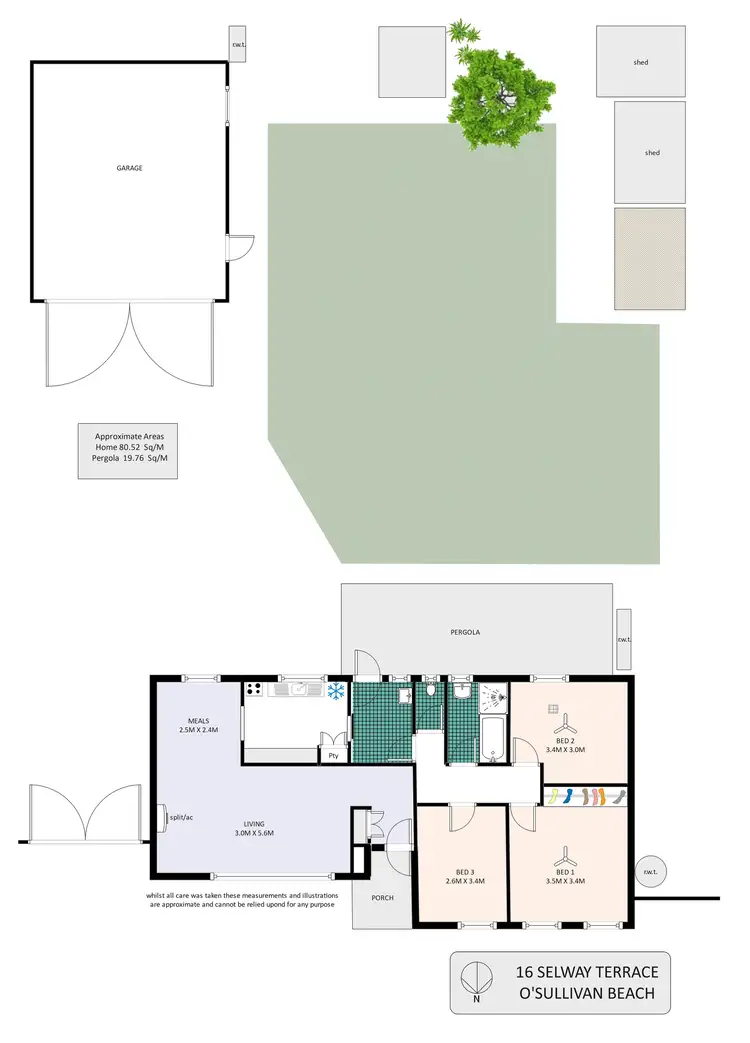 Floorplan of Homely house listing, 16 Selway Terrace, O'sullivan Beach SA 5166