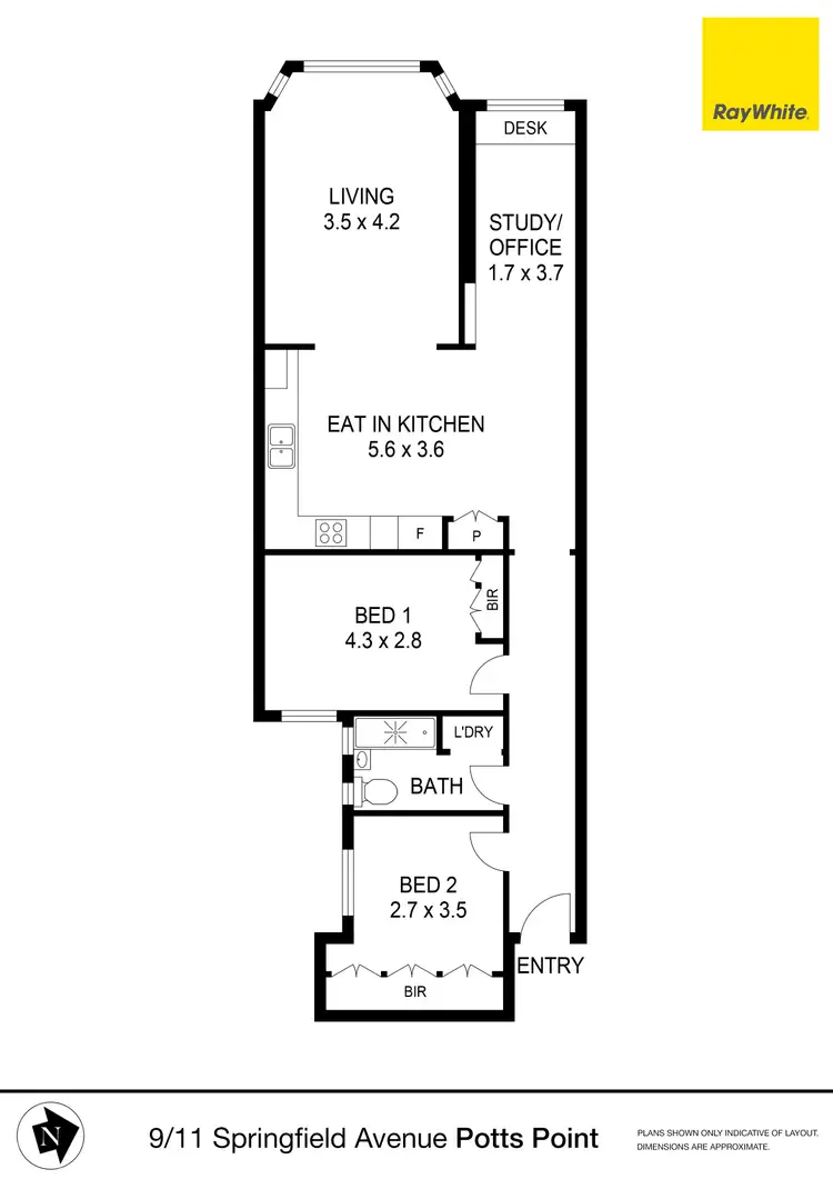 Floorplan of Homely apartment listing, 9/11 Springfield Avenue, Potts Point NSW 2011