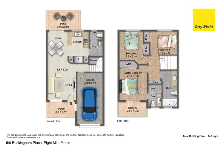 Floorplan of Homely townhouse listing, 5/8 Buckingham Place, Eight Mile Plains QLD 4113