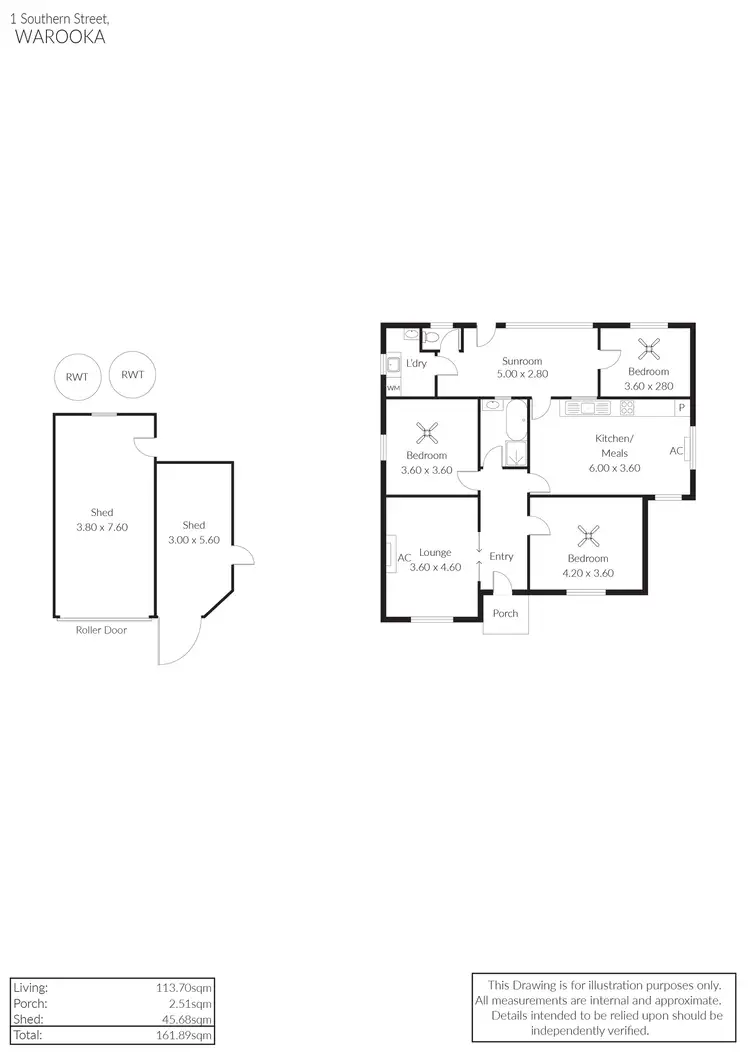 Floorplan of Homely house listing, 1 Southern Street, Warooka SA 5577