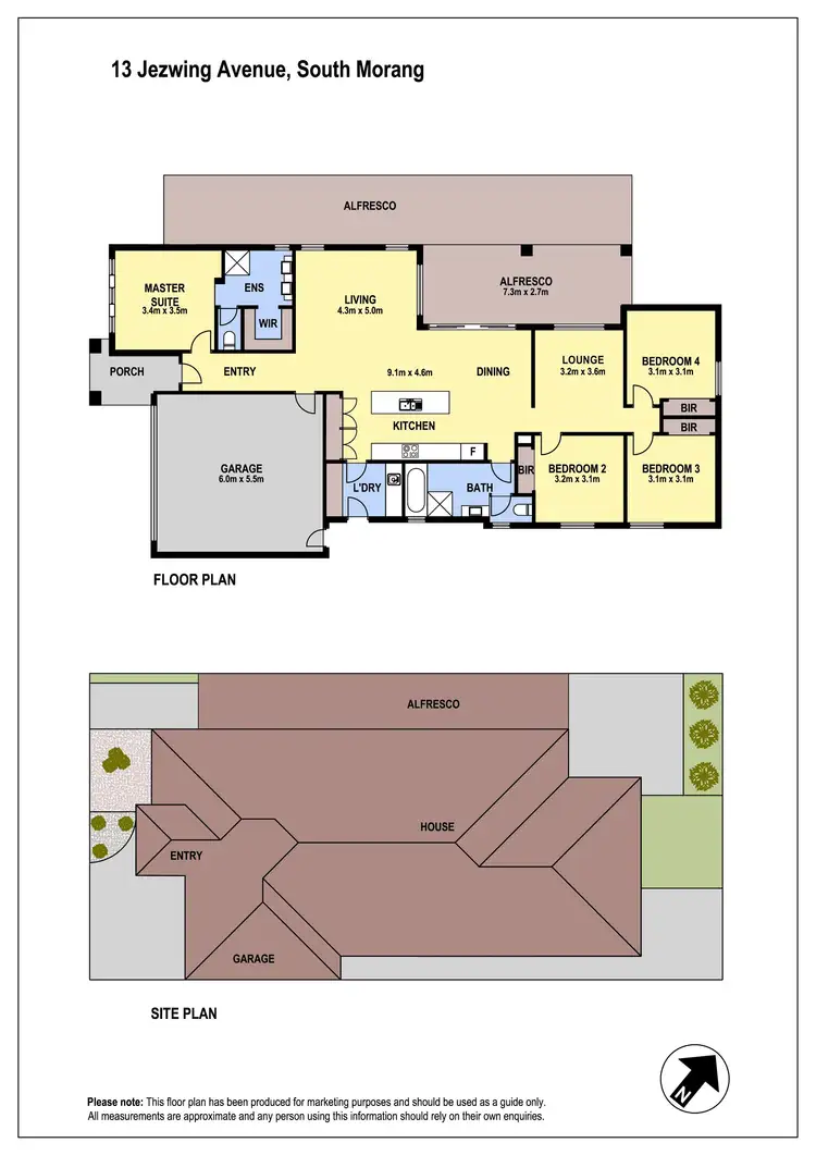 Floorplan of Homely house listing, 13 Jezwing Avenue, South Morang VIC 3752