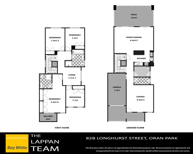 Floorplan of Homely semi-detached listing, 82b Longhurst Street, Oran Park NSW 2570