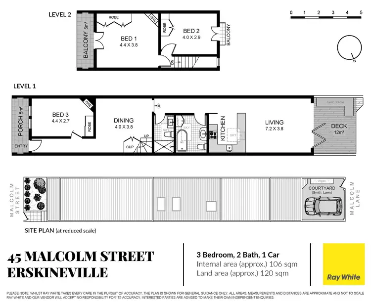 Floorplan of Homely house listing, 45 Malcolm Street, Erskineville NSW 2043
