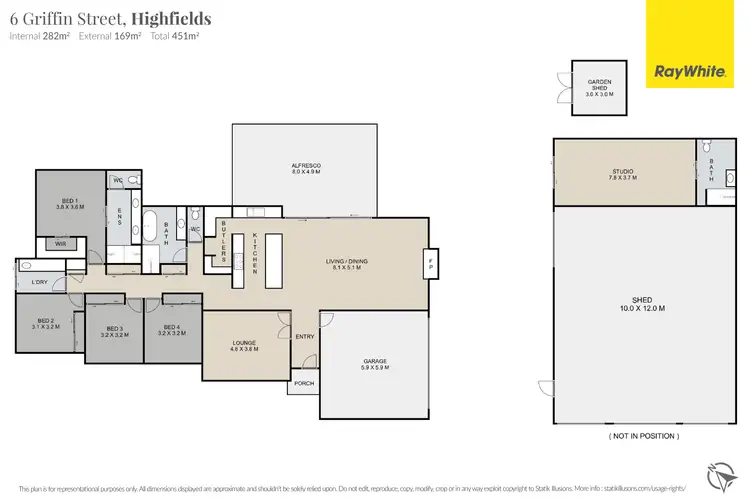 Floorplan of Homely house listing, 6 Griffin Street, Highfields QLD 4352