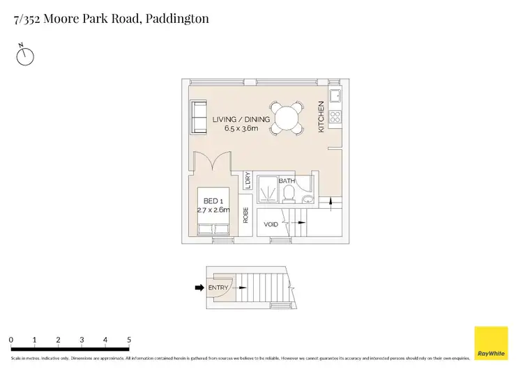 Floorplan of Homely apartment listing, 7/352 Moore Park Road, Paddington NSW 2021