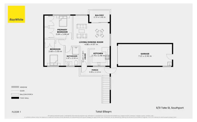 Floorplan of Homely apartment listing, 6/9 Tate Street, Southport QLD 4215