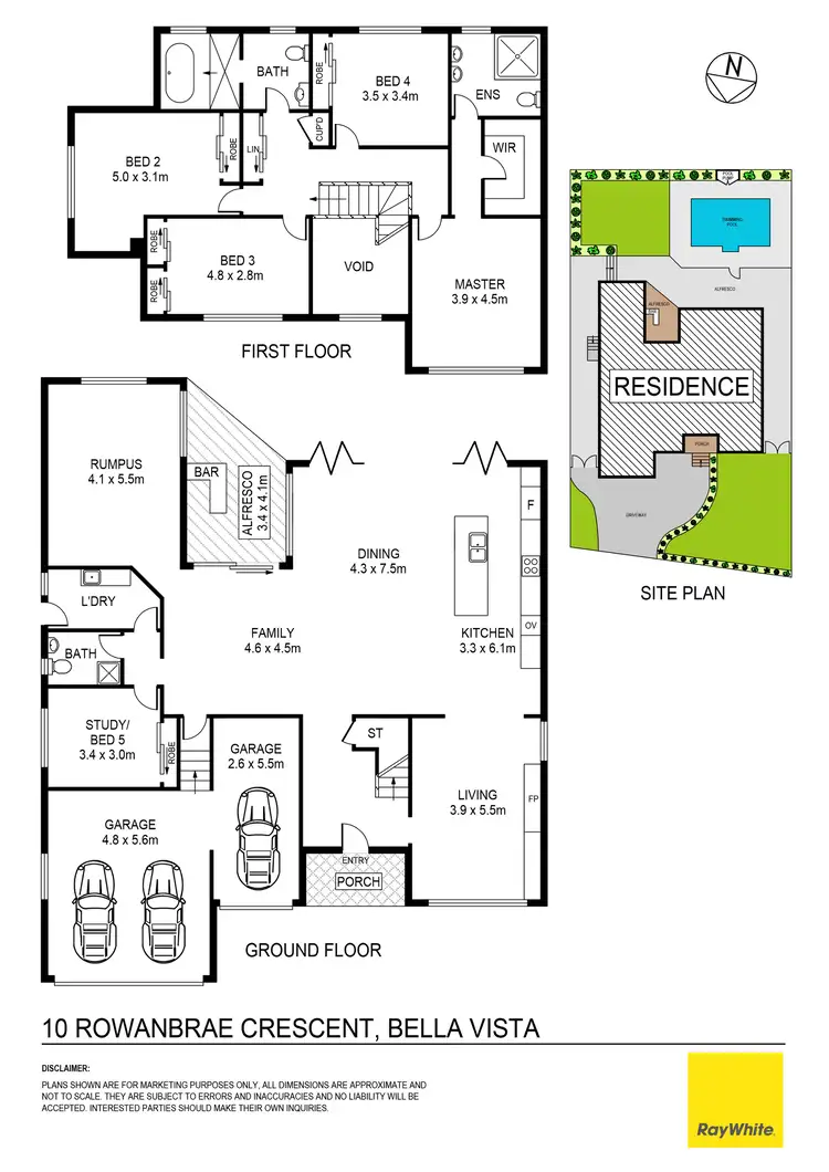 Floorplan of Homely house listing, 10 Rowanbrae Crescent, Bella Vista NSW 2153
