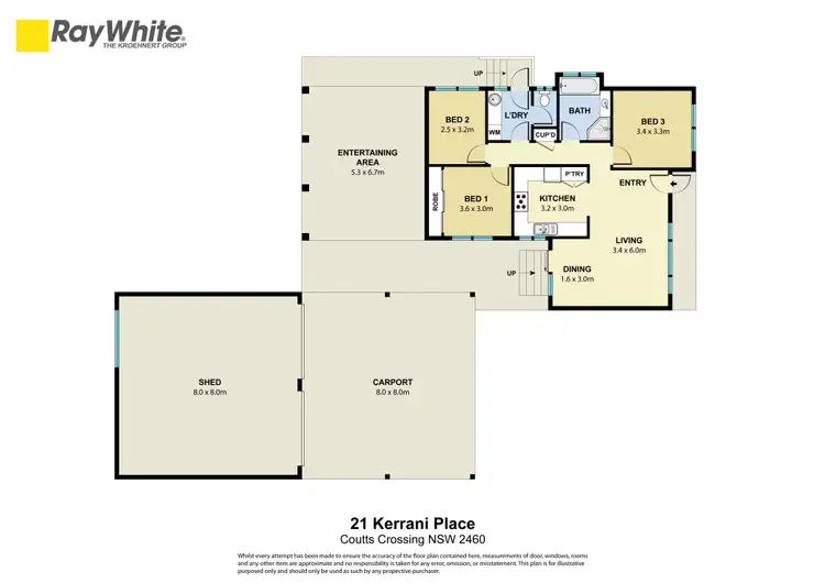 Floorplan of Homely house listing, 21 Kerrani Place, Coutts Crossing NSW 2460