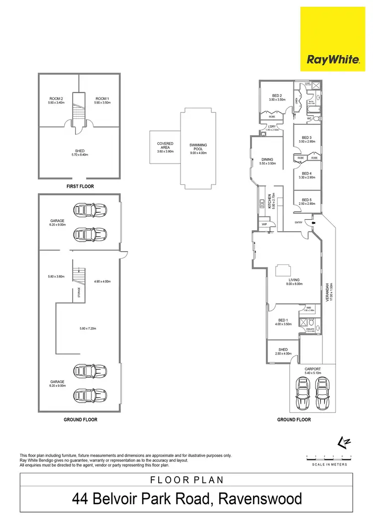 Floorplan of Homely house listing, 44 Belvoir Park Road, Ravenswood VIC 3453