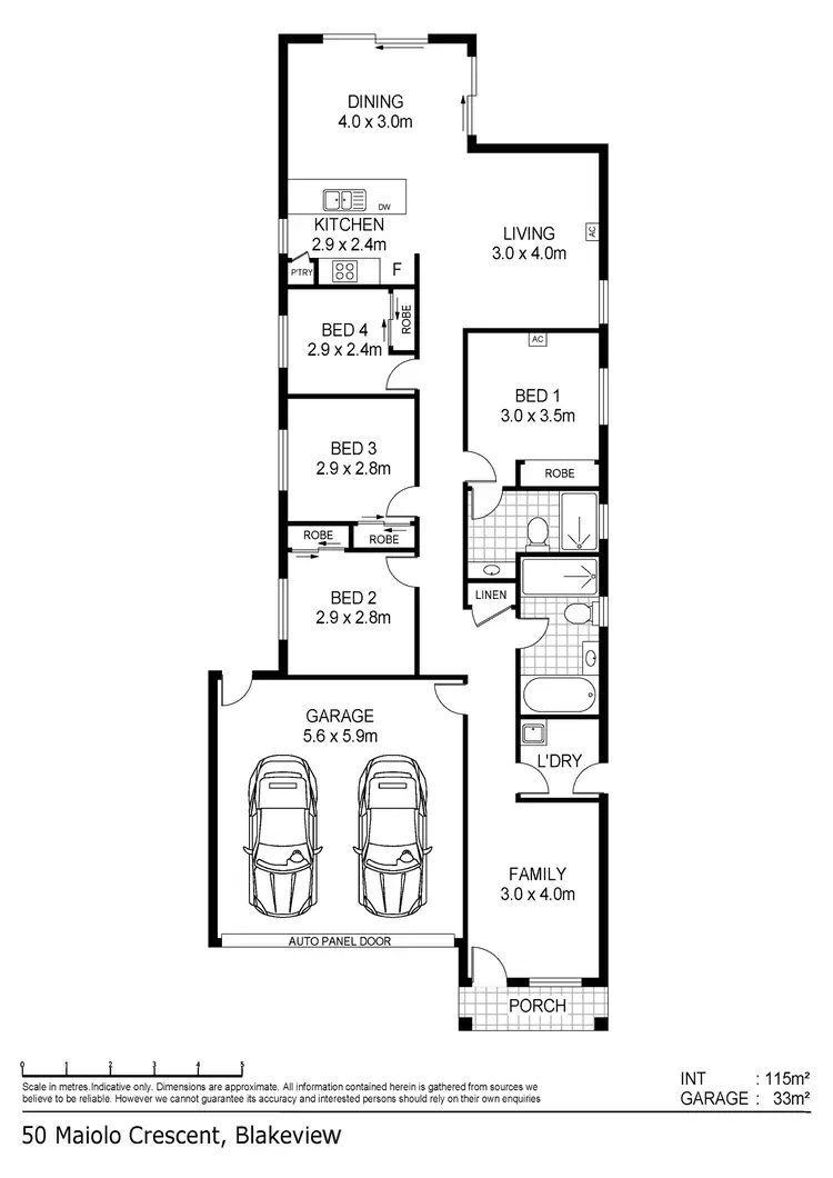 Floorplan of Homely house listing, 50 Maiolo Crescent, Blakeview SA 5114