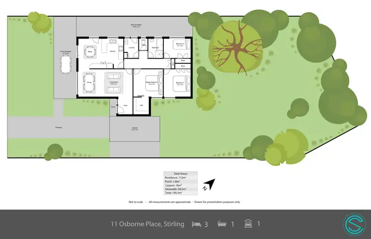 Floorplan of Homely house listing, 11 Osborne Place, Stirling WA 6021