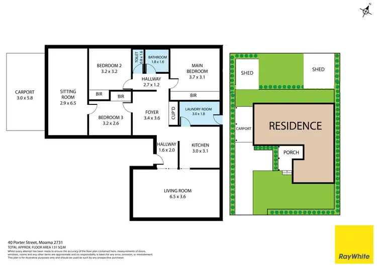 Floorplan of Homely house listing, 40 Porter Street, Moama NSW 2731