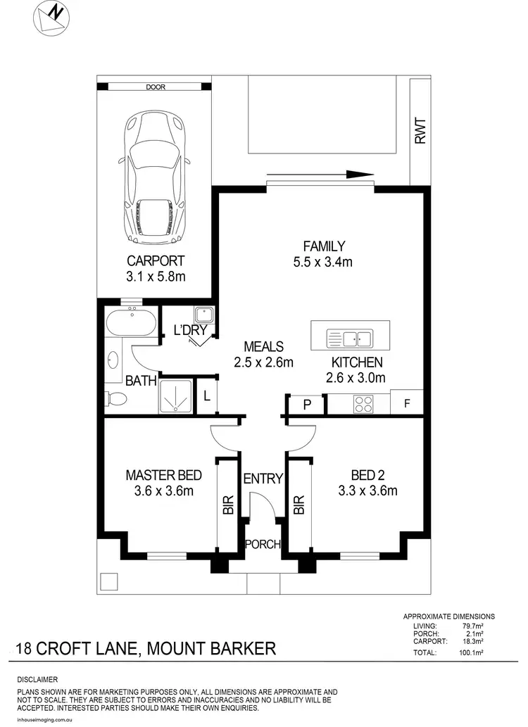 Floorplan of Homely house listing, 18 Croft Lane, Mount Barker SA 5251