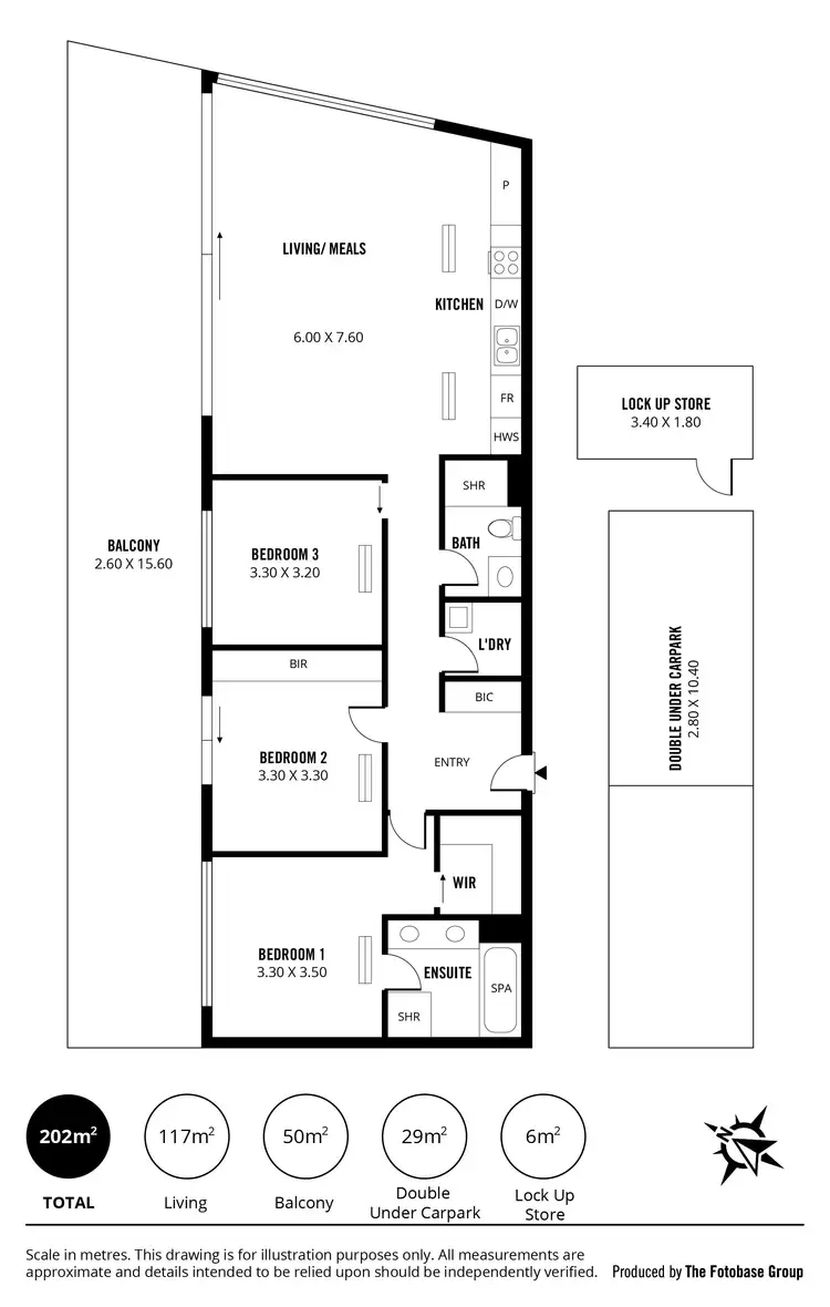 Floorplan of Homely apartment listing, 505/6-8 Wirra Drive, New Port SA 5015