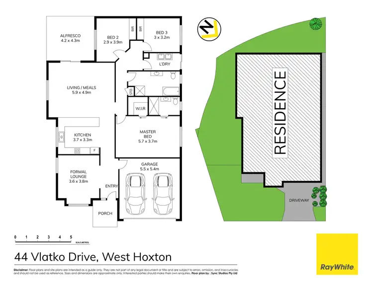 Floorplan of Homely house listing, 44 Vlatko Drive, West Hoxton NSW 2171