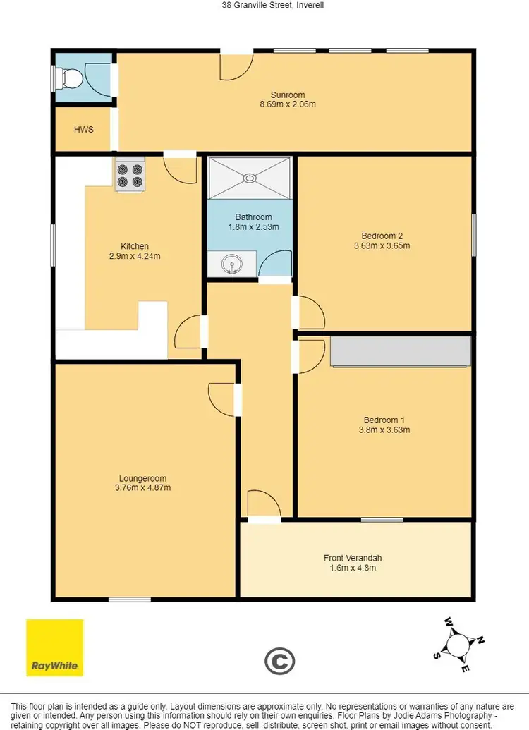 Floorplan of Homely house listing, 38 Granville Street, Inverell NSW 2360